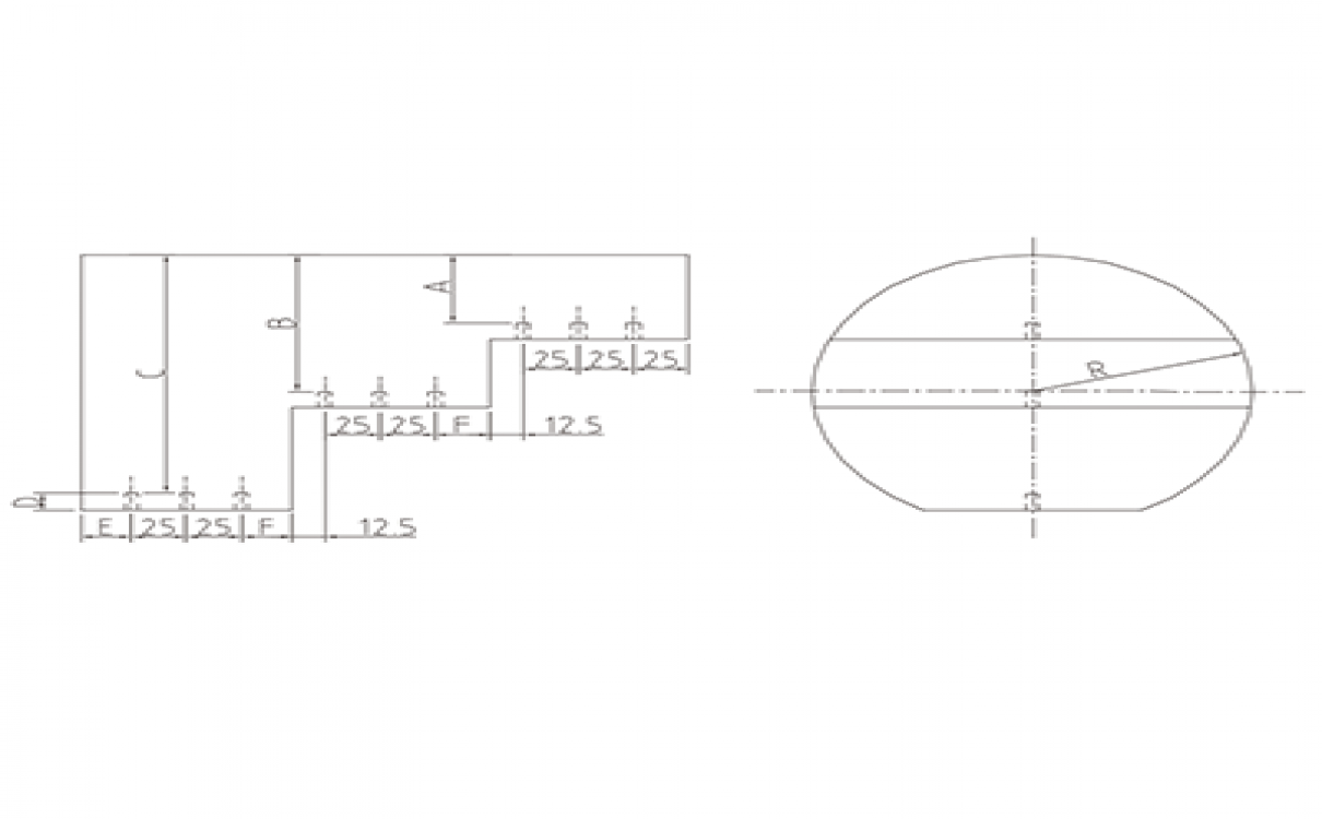 纵波检验用对比试块